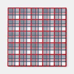 Kariertes Muster Magnet