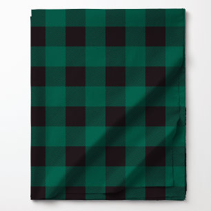 Kariertes Muster von Green und Black Buffalo Stoff