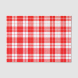 Kariertes Musterpapier für Rot und Weiß Seidenpapier