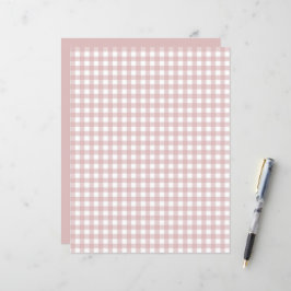 Kariertes Musterschriftpapier mit rosa Farbton