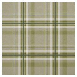 kariertes Olivenbeige Stoff