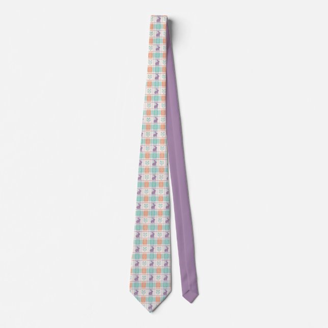 Kariertes Ostern Plaid   Krawatte (Vorderseite)
