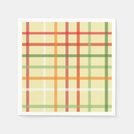 Kariertes Papier Napkins Serviette