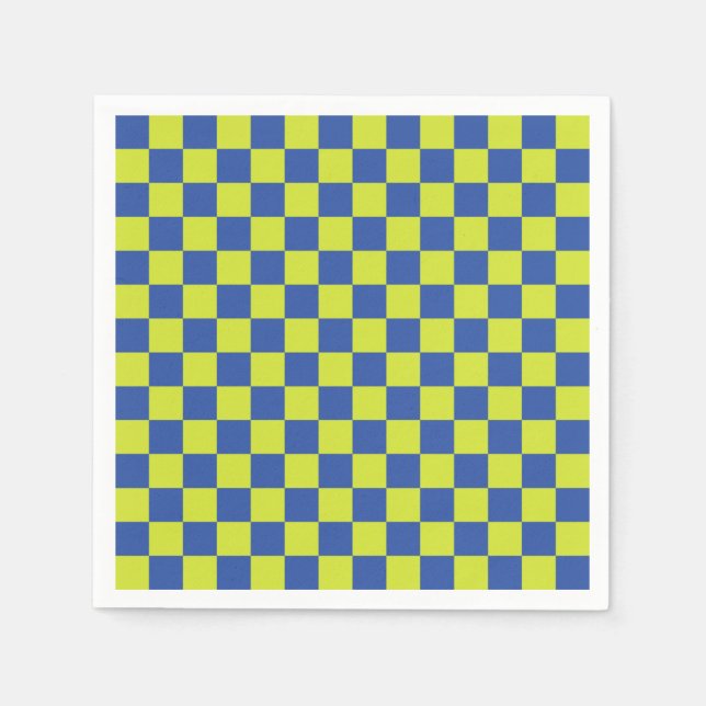 kariertes Polizeimuster Serviette (Vorderseite)