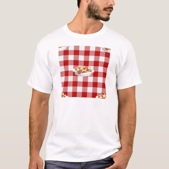 Kariertes Poutine T-Shirt (Vorderseite)