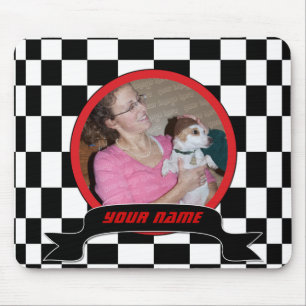 Kariertes Quadrat Mousepad