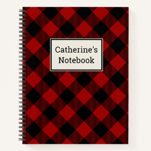 Kariertes Red Buffalo Notebook Notizbuch