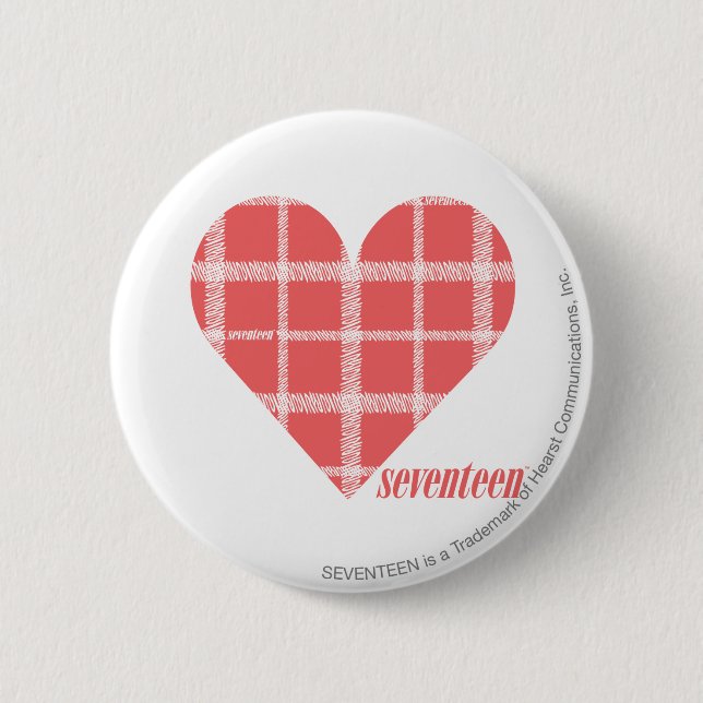 Kariertes Rosa 4 Button (Vorderseite)