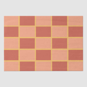 Kariertes Rosa-Rot-Kariertes Quadrat-Muster Seidenpapier