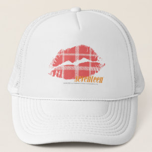 Kariertes Rosa Truckerkappe