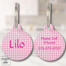 Kariertes Rosa-Weiß-Muster