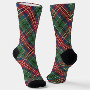 Kariertes Rot Kariert Rustikal Traditionelles Tart Socken