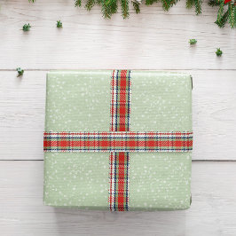 Kariertes rotes Muster Einfach Satinband