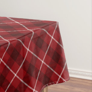 Kariertes rotes Muster Tischdecke