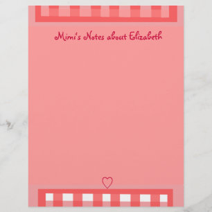 Kariertes rotes Papier