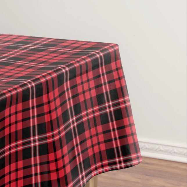 Kariertes rotes Tartan-Muster Tischdecke (Beispiel)