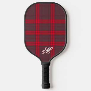 Kariertes rotes traditionelles Tartan Modern Colle Pickleball Schläger