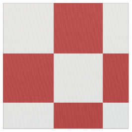 Kariertes rotes und weißes geometrisches Gewebe Stoff