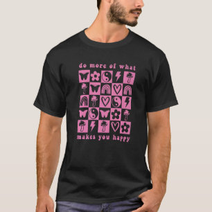 Kariertes Schachbrett Retro-Bewusstsein für psychi T-Shirt