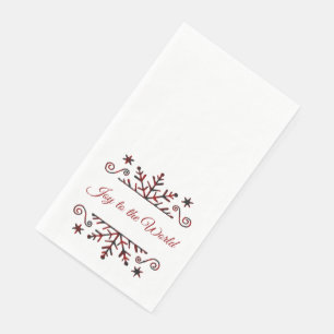 Kariertes Schneeglöckchen  Serviette