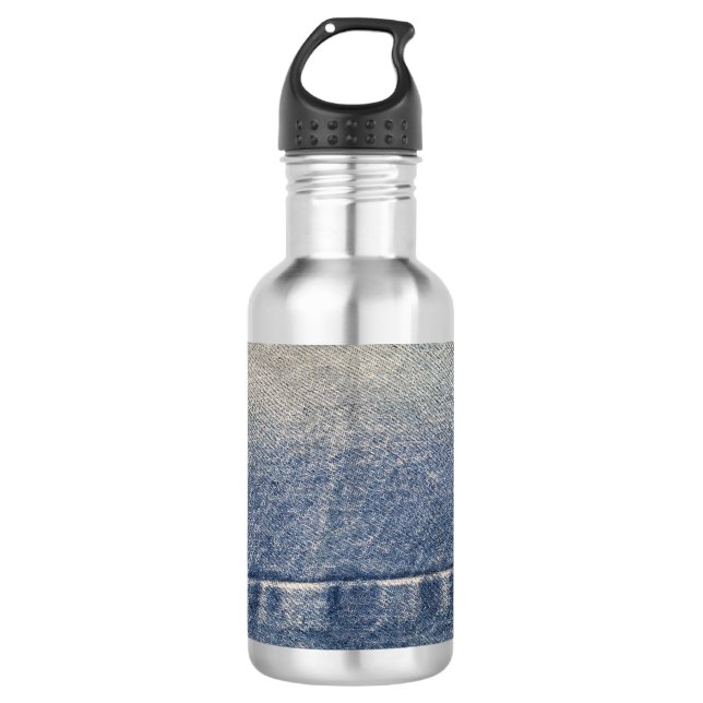 Kariertes Shirt Edelstahlflasche (Vorderseite)