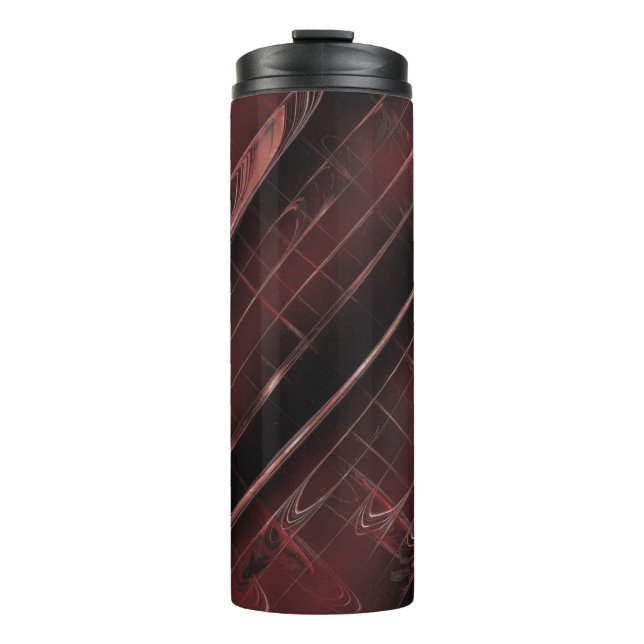 Kariertes Statement-Element Thermosbecher (Vorderseite)