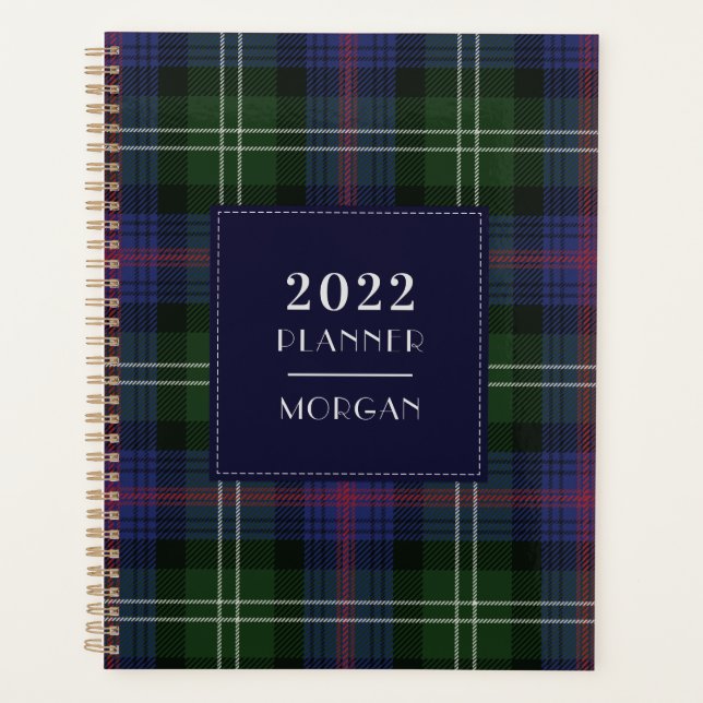 Kariertes Tartan 2022 Clan Sutherland Checkered Planer (Vorderseite)