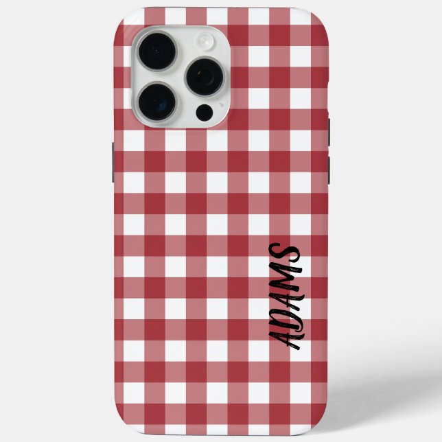 Kariertes Tartan Case-Mate iPhone Hülle (Rückseite)