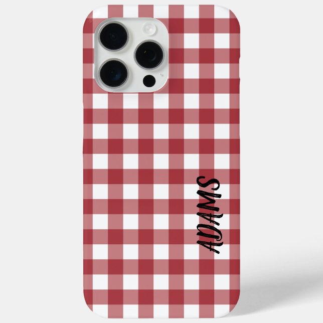 Kariertes Tartan Case-Mate iPhone Hülle (Rückseite)