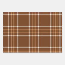 Kariertes tartan Herbstbraun und beige Muster