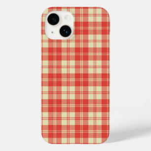 Kariertes Tartan in Rot und Weiß Case-Mate iPhone 14 Hülle