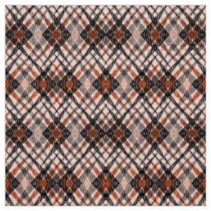 kariertes Tartan-Karo Klassik Schwarz Braun Beige Stoff