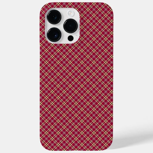 Kariertes Tartan-Muster Case-Mate iPhone Hülle (Rückseite)