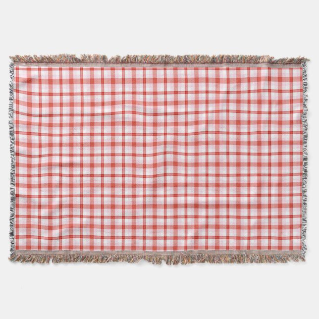 Kariertes Tartan-Muster Decke (Vorderseite)