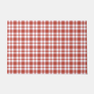 Kariertes Tartan-Muster Fußmatte