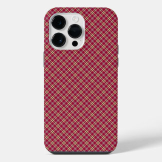 Kariertes Tartan-Muster iPhone 14 Pro Max Hülle