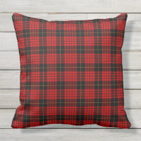 Kariertes Tartan Rustikales Rotes Schwarzes Karo M