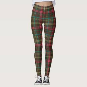 Kariertes Tartanmuster Leggings