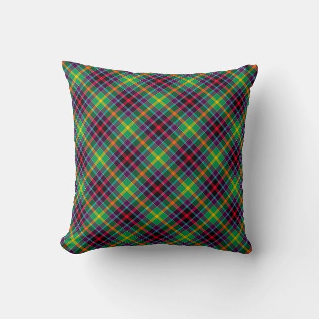 Kariertes Throw Kissen Clephan Tartan Kissen (Vorderseite)