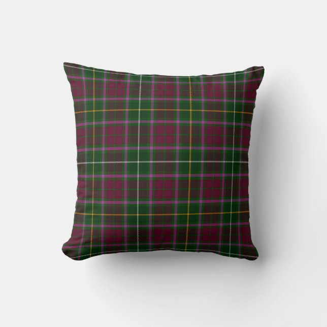 Kariertes Throw Kissen Crosbie Tartan Kissen (Vorderseite)