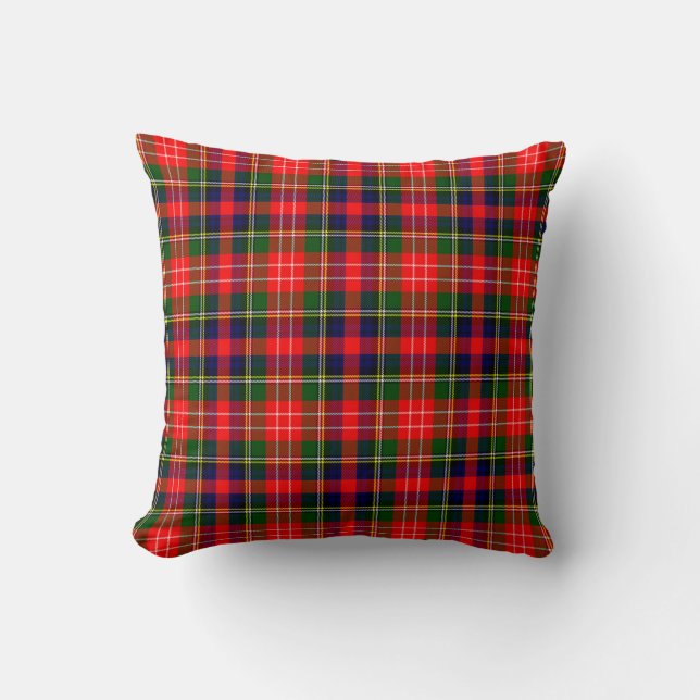Kariertes Throw Pillow Christie Tartan Pillow Kissen (Vorderseite)