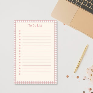 Kariertes To-Do-Liste Post-it Klebezettel