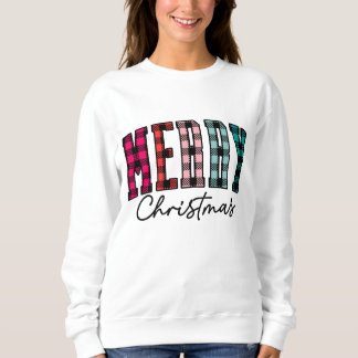 Kariertes Weihnachts-Sweatshirt | Mehrfarbigkeit v Sweatshirt