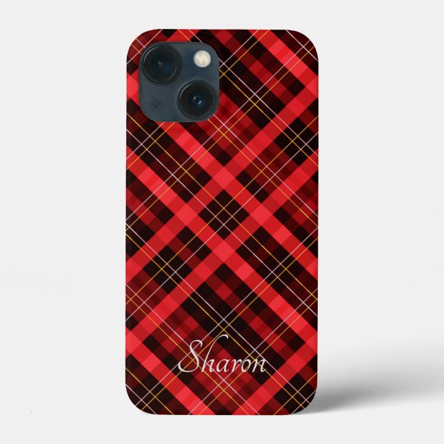 Kariertes Weihnachtsmuster Case-Mate iPhone Hülle (Rückseite)