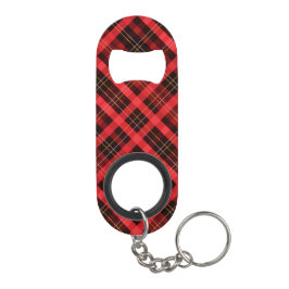 Kariertes Weihnachtsmuster Mini Flaschenöffner