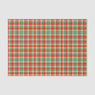 Kariertes Weihnachtswaschpapier Seidenpapier