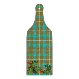 KARIERTES Weihnachtsweinpaddel Schneidebrett