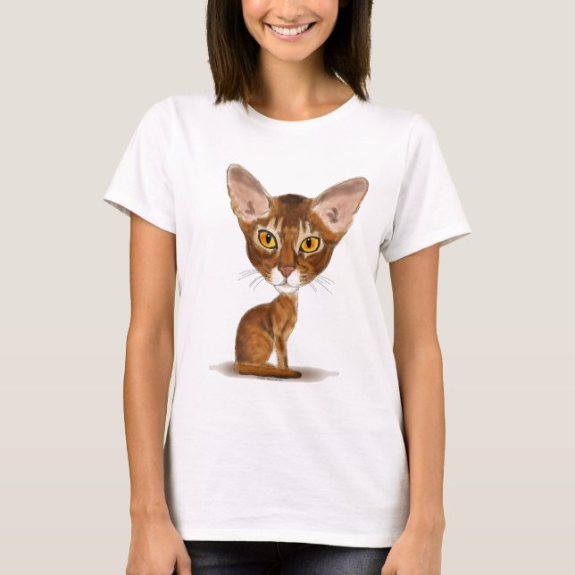 Karikatur-Abyssinier T-Shirt (Vorderseite)