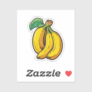 Karikatur-Banane Aufkleber