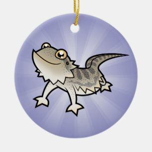 Karikatur Bartagame / Rankin-Drache Keramik Ornament